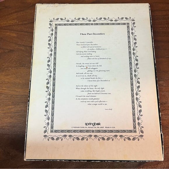 Vintage Springbok Memories Of December 500+ Piece Jigsaw Puzzle - Picture 4 of 6